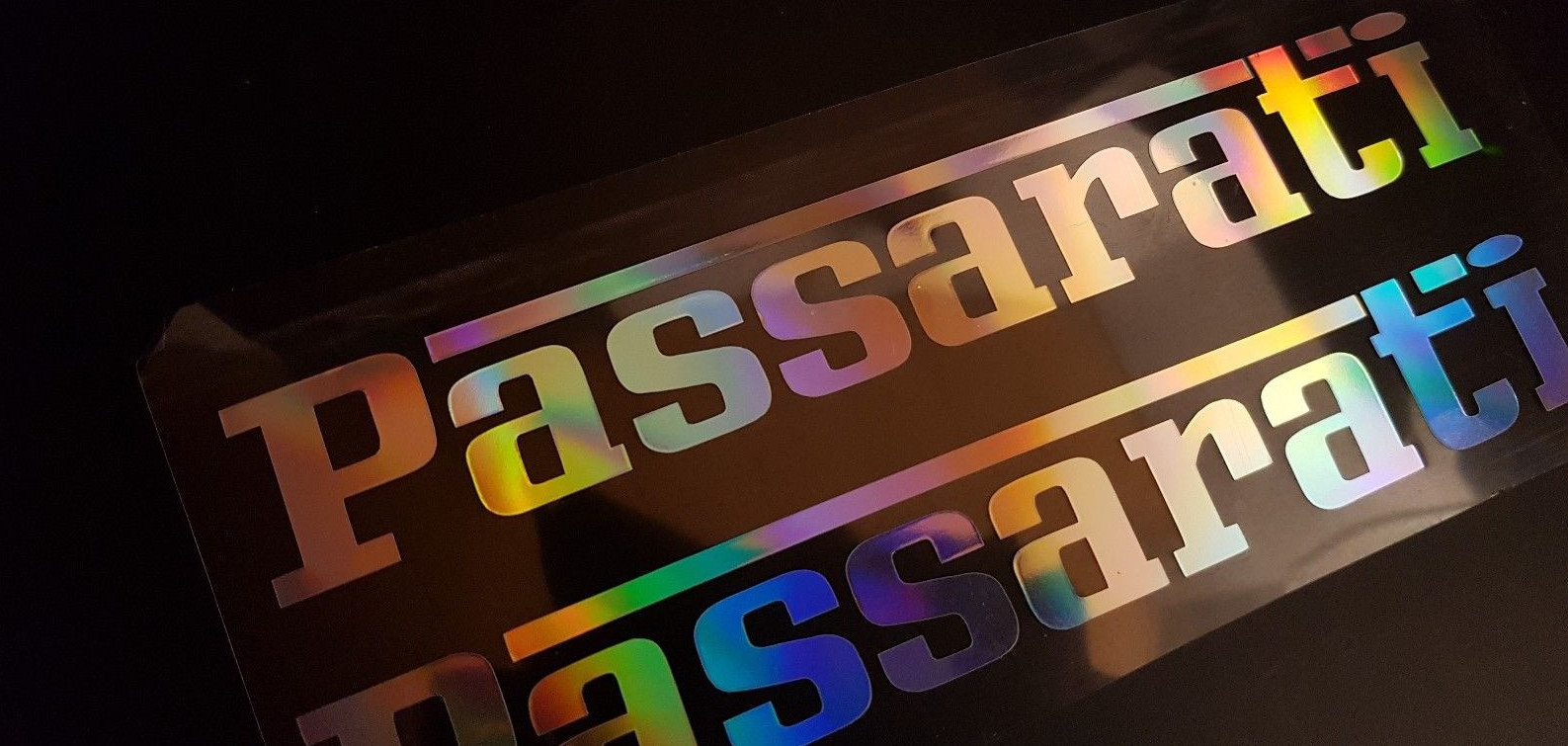 Aufkleber Passarati Auto Sticker Tuning JDM Hologramm Oilslick OEM Szene wow 