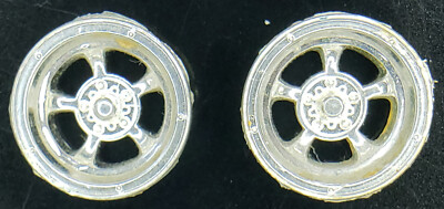 2-Chrome Wheels  1:25, Junkyard, model, car,  hotrod (124)