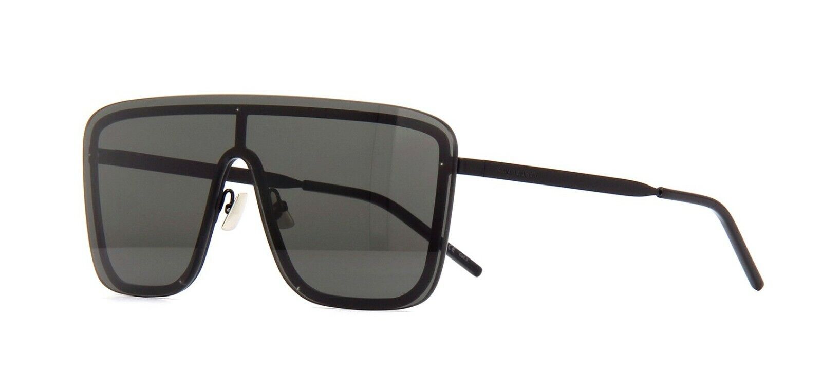 Pre-owned Saint Laurent Sl 364 Mask Black/dark Grey (002 Td) Sunglasses In Gray