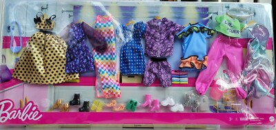 Barbie Clothes MULTIPACK 8 Fashions & Accessories for Barbie - BRAND NEW HCK33!!