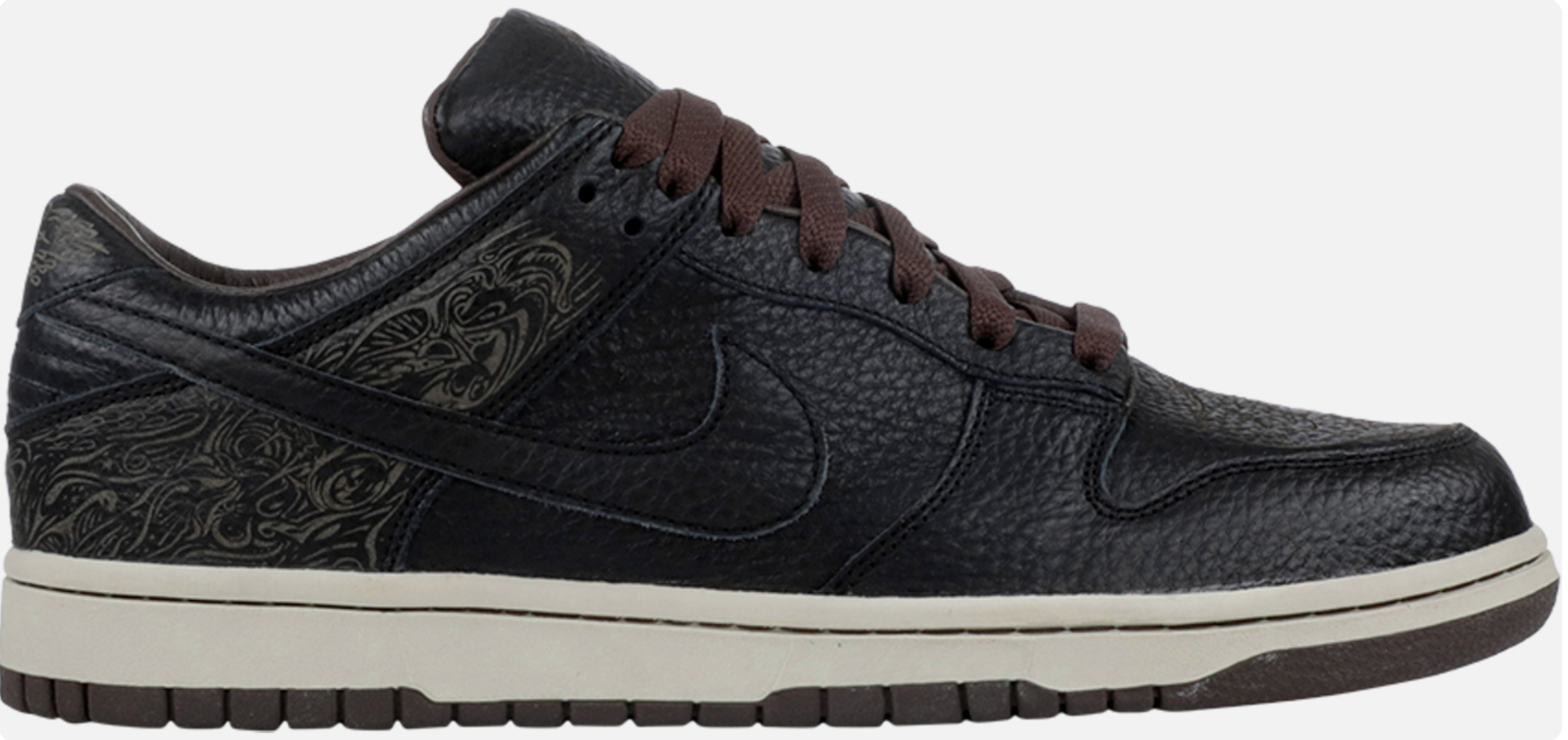 Pre-owned Nike Dunk Low Laser By Michael Desmond. Size 9 In Brown