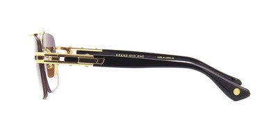 Pre-owned Dita Dts138-a-01-z Grand-evo One Yellow Gold - Black W Sunglasses In Gray