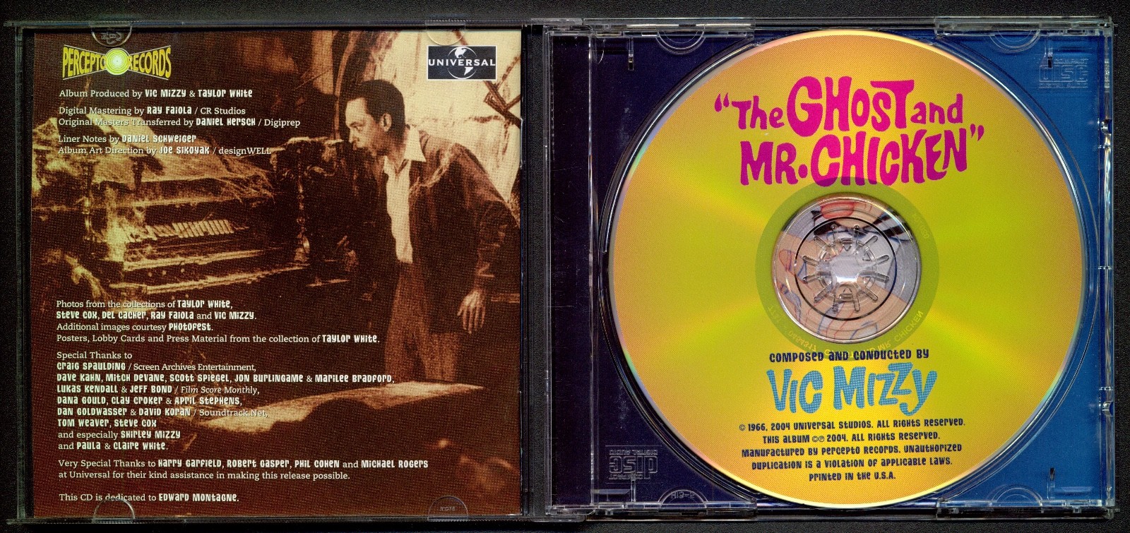 The Ghost And Mr. Chicken Soundtrack CD - Vic Mizzy - Don Knotts - Near Mint