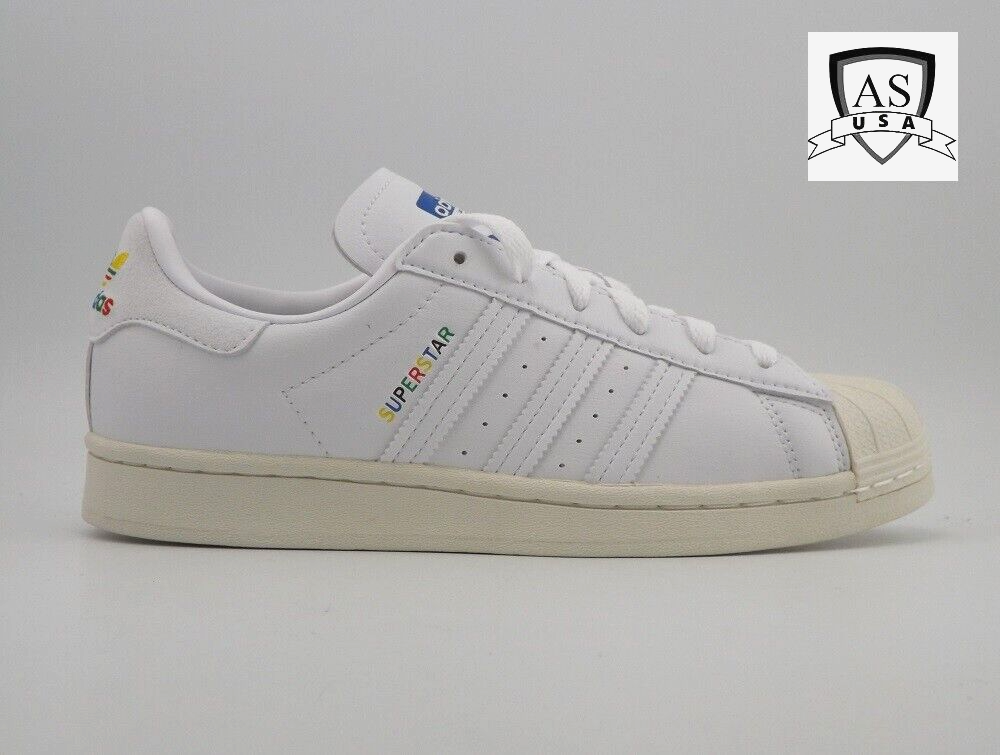 ☆ Happy Star ☆ EU37/24cm Women's Adidas Originals Superstar 'Rainbow' Multicolor Size