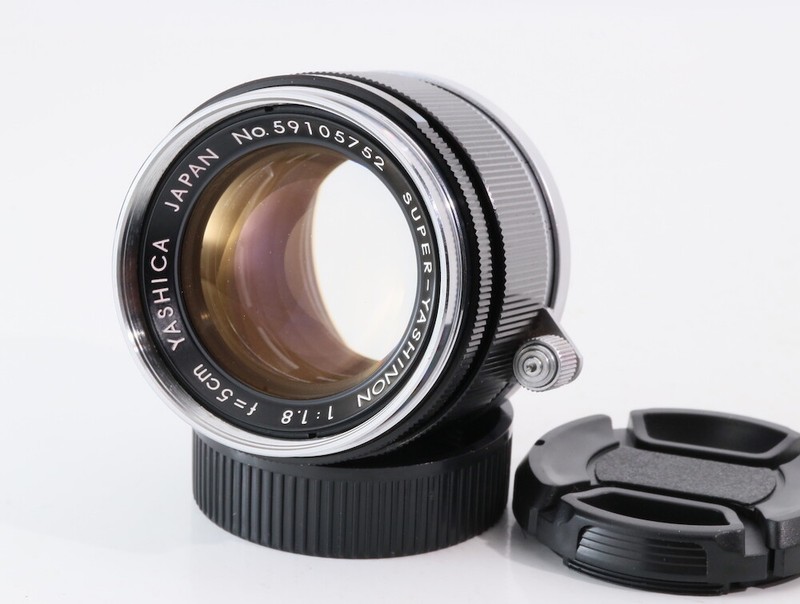 希少美品YASHICA SUPER YASHINON 5cm F/1.8 L39 Rare Yashica Super Yashinon 5cm F 1.8 Leica LTM39 Lens