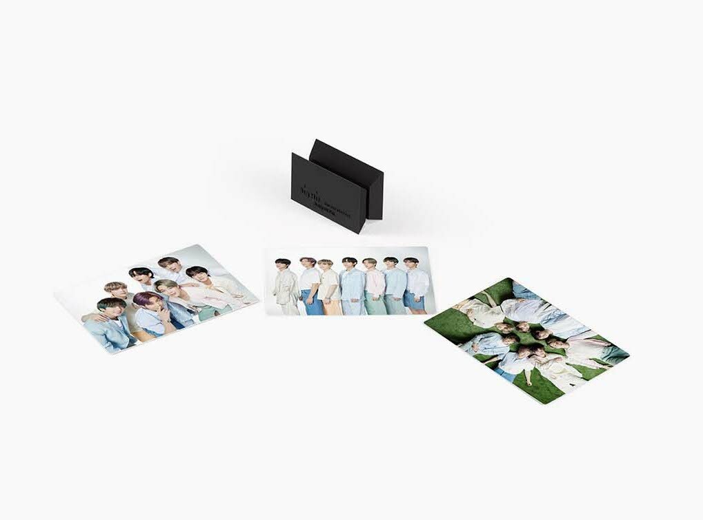 BTS POP-UP Logo Photo Stand with Photocards | eBay