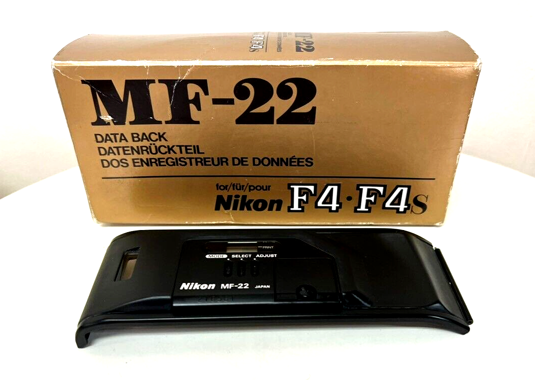 Near MINT w/ Box 】Nikon MF-22 Data Back for Nikon F4 F4S Near MINT w/ Box 】Nikon MF-22 Data Back for Nikon F4 F4S