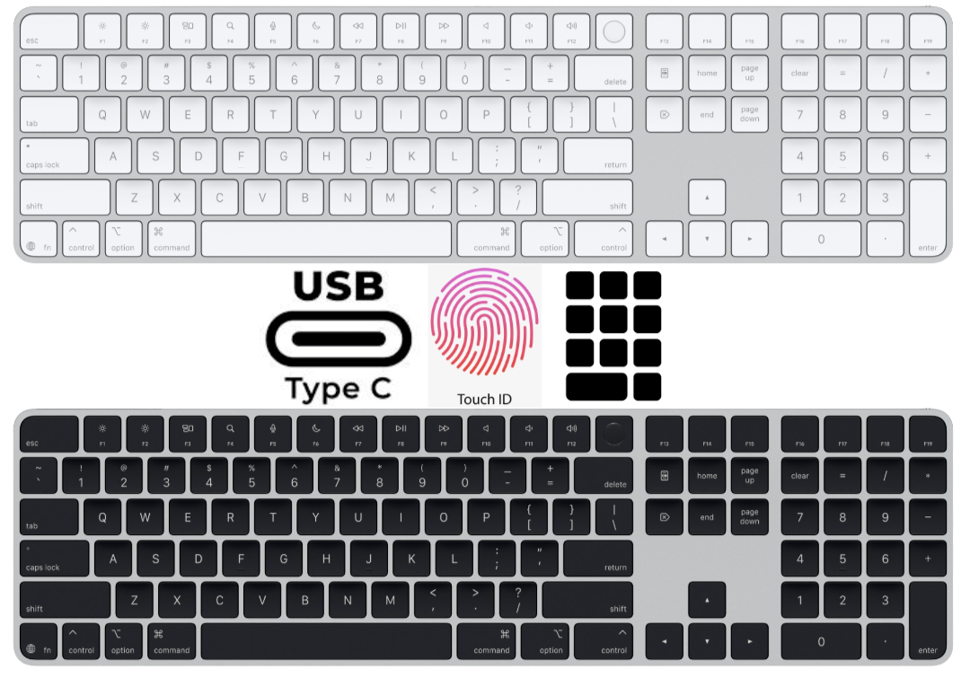 New 2024 Apple - Magic Keyboard with Touch ID and Numeric New 2024 Apple - Magic Keyboard with Touch ID and Numeric