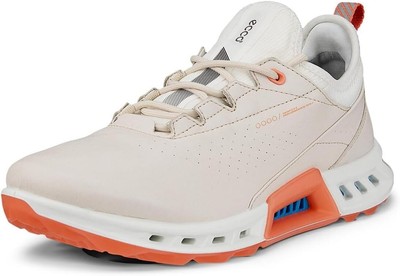Pre-owned Ecco Women's Biom C4 Gore-tex Waterproof Golf Shoe In Limestone