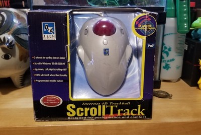 Vintage A4 Tech Scroll Track Trackball Computer Mouse 