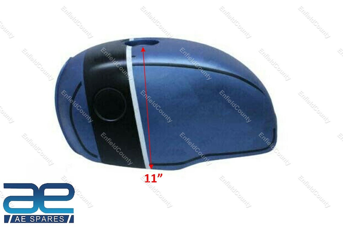 Fits For BMW R100 RT RS R90 R80 R75 Blue & Black Strap Matt Steel Tank 