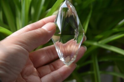 Himalayan High Altitude 99% Water Clear Crystal Quartz 108 Sided Disintegrator