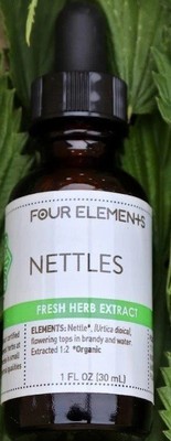 Настойка крапивы Four Elements Organic Herbals 1 унция жидкости