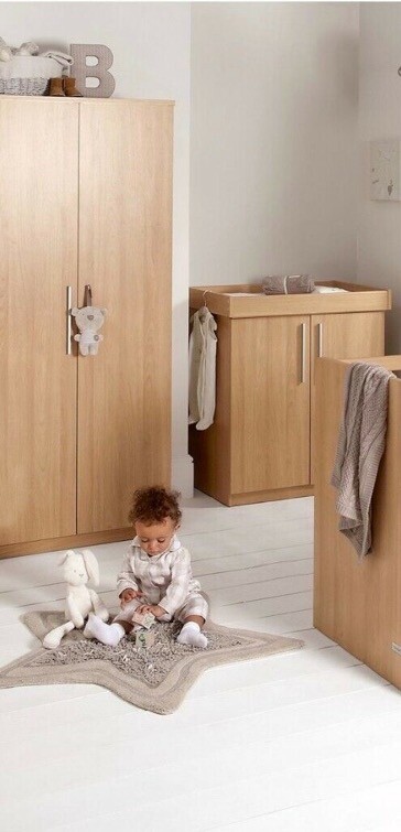 Mamas And Papas Alten Baby Nursery 3 Piece Set Cot Bed