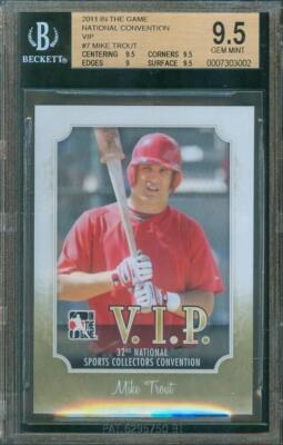 2011 In The Game ITG National Convention MIKE TROUT Angels #vip-07 BGS 9.5