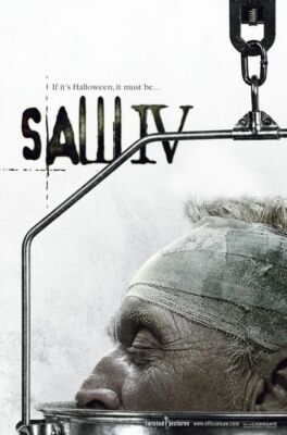 SAW IV 2007 Advance Teaser Version B DS 2 Sided 27X40'' Movie Poster Tobin Bell