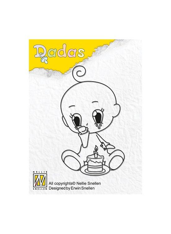 Nellie Snellen Stempel DADA Boy Happy Birthday