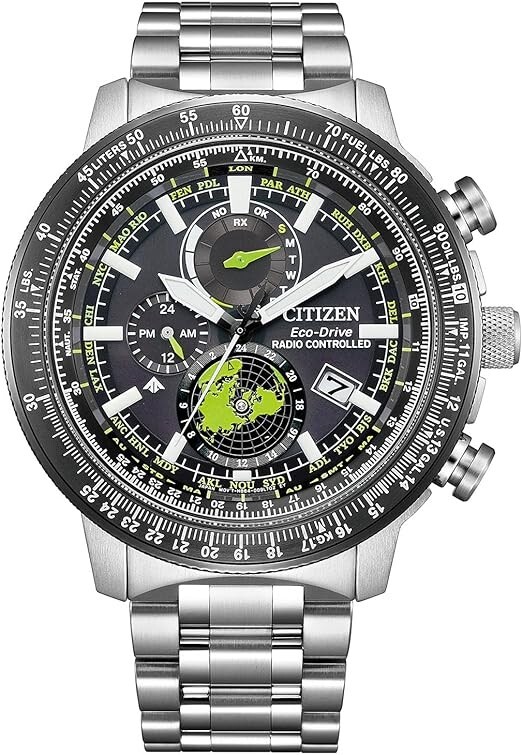 Pre-owned Citizen Promaster By3006-53e Eco-drive Radio-controlled Watch Geo Trekker Sky