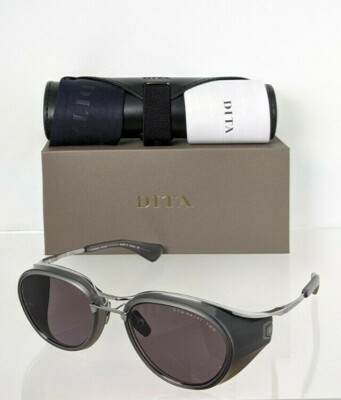 Pre-owned Dita Brand Authentic  Sunglasses Nacht - Two Dts128-52-02 Grey Pld Frame In Gray