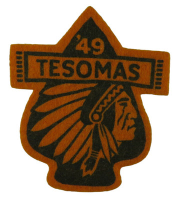 1949 Tesomas Felt Camp Patch Samoset Council Wisconsin Tom Kita Chara Lodge 96