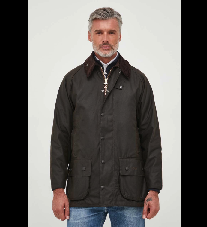 Pre-owned Barbour Beaufort Waxed Jacket In Sage Msrp$495 Rugged & Sophisticated U.k. Made