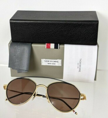 Pre-owned Dita Brand Authentic Thom Browne Sunglasses Tbs 109-c-t Gold Navy Tb109 Frame