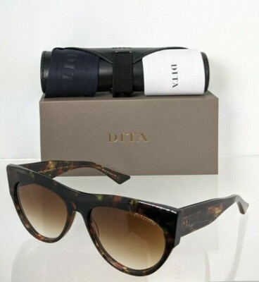 Pre-owned Dita Brand Authentic  Sunglasses Braindancer Dts525-58-02 Tortoise Frame In Gray