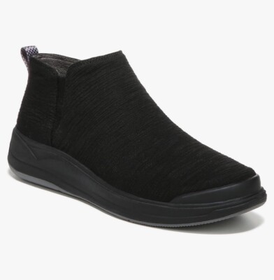 BZees Tempo Womens  10W Black Chelsea Ankle Boots Lightweight Loafer Bootie