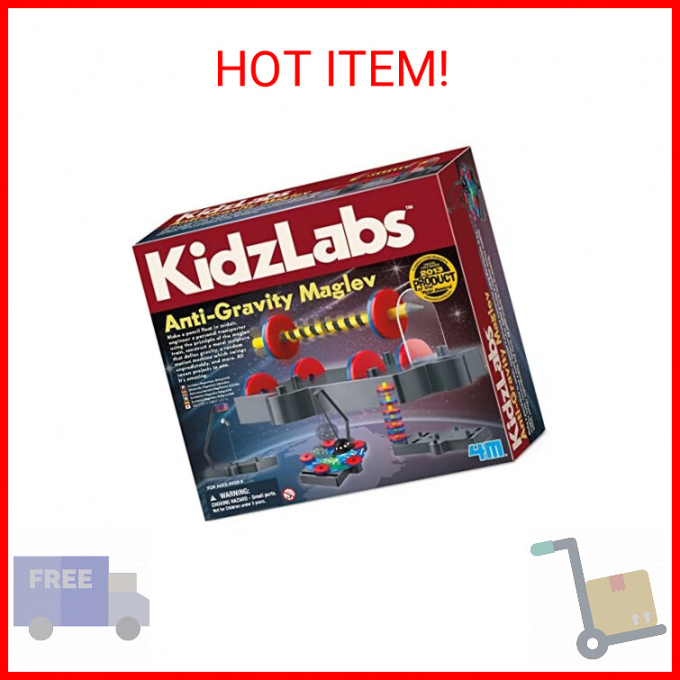 4M Kidzlabs Anti Gravity Magnetic Levitation Science Kit - Maglev Physics Stem T