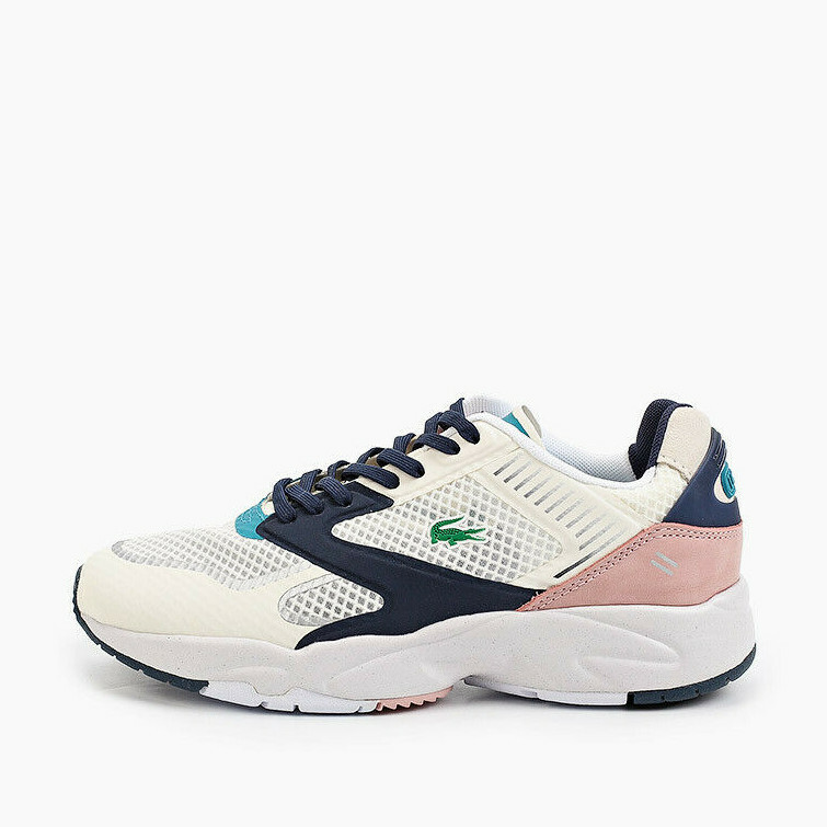 Женские кроссовки Lacoste Storm 96 NANO Бело-розовые кроссовки НОВИНКА