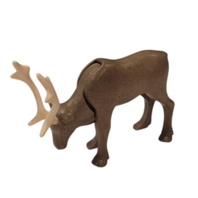 Playmobil Reindeer Replacement Figure Antlers Head Moves Up Down