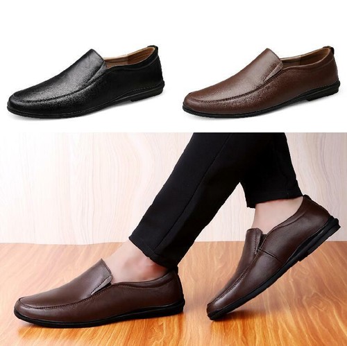 Men/'s Leather Shoes Formal Business Dress Slip On Casual Oxfords Flats Pumps New