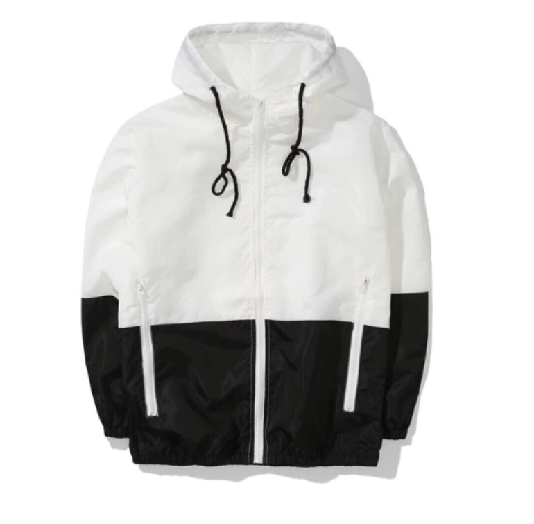 BAON】[unisex] Two-Way String Big Pocket Hood Windbreaker