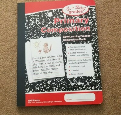 Primary Composition Book Journal Creative Story Tablet Grades K-2 Staples 