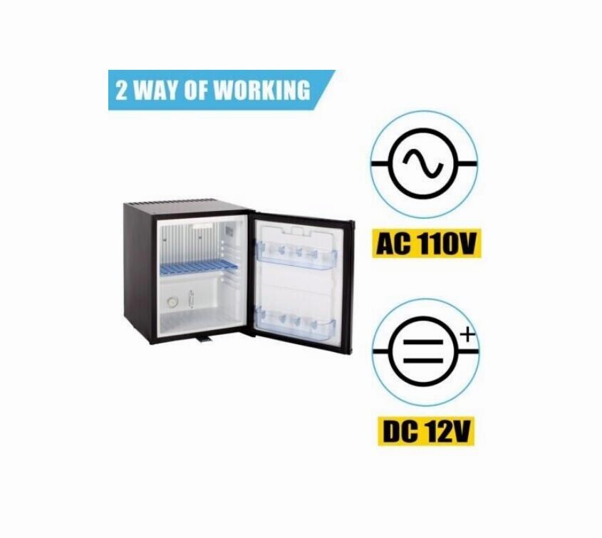 Smad 12V/110V Compact Refrigerator Freightliner Cascadia Truck Mini Fridge Lock