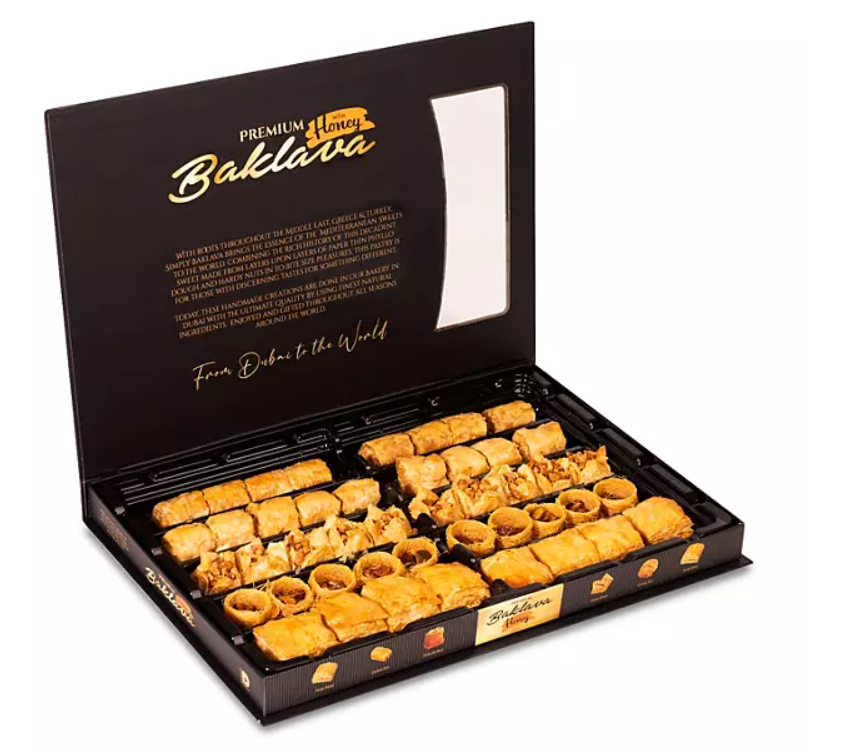 Premium Baklava 28.9 oz. Mediterranean Flavors 46 pieces Handcrafted 820g Pastry