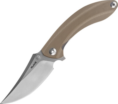 Ruike P155 Linerlock Desert Sand Tan G10 Handle 14C28N Folding Knife P155W