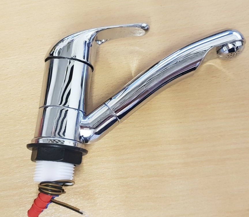 Reich Kama Chrome Caravan Mixer Tap 33mm Ribbed Connector Inlets