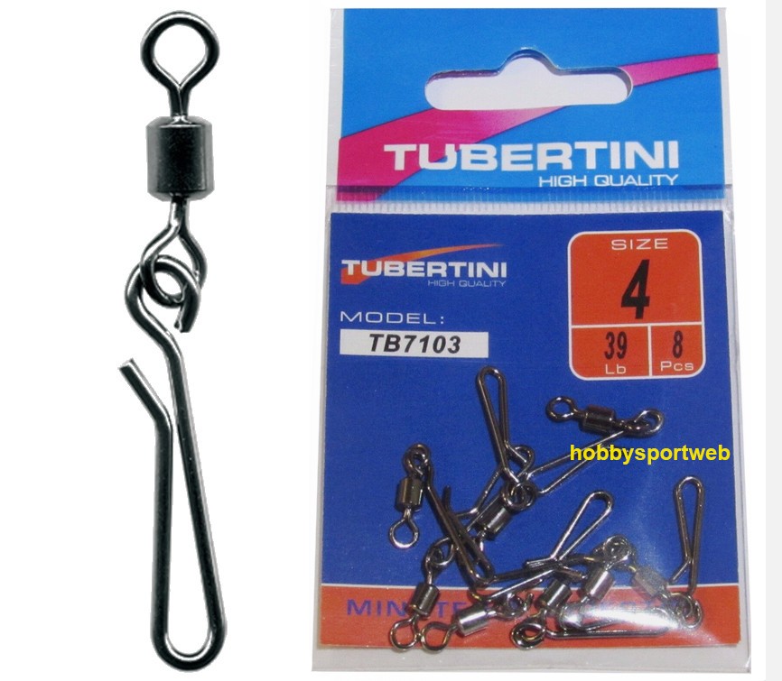 2 BUSTE GIRELLA TUBERTINI TB 7103 SIZE 4 con ATTACCO RAPIDO x SURFCASTING