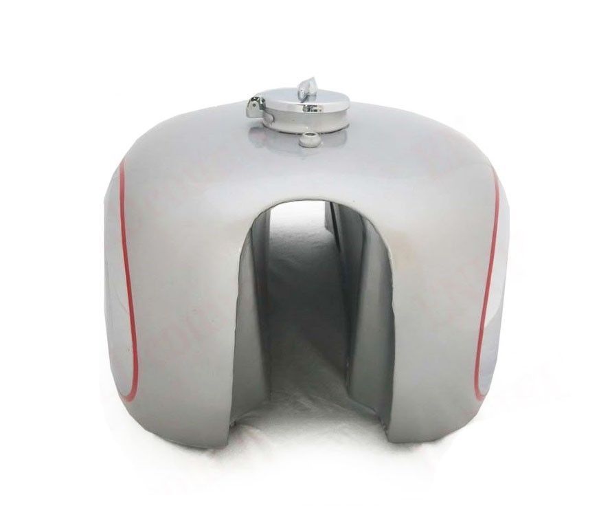 BSA Gold Star B34 A7 A10 Chrome Silver Painted 4 Gallon Petrol Tank With Cap  