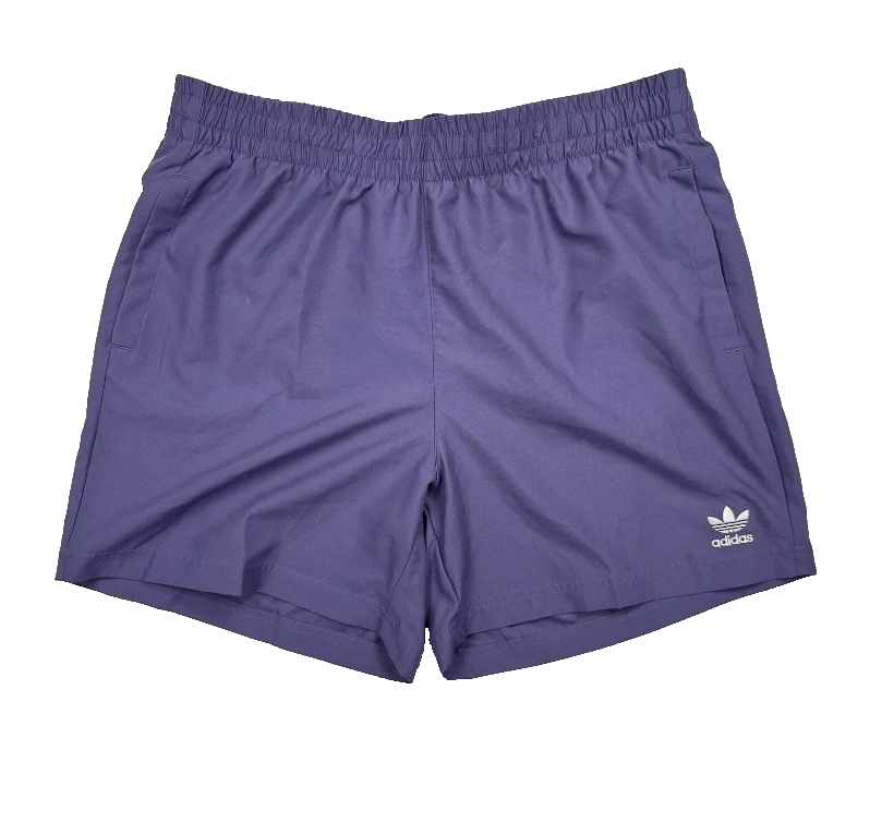 Adidas Men's Originals Solid Trefoil Swim Wear Shorts Multi Sizes Tech Purple