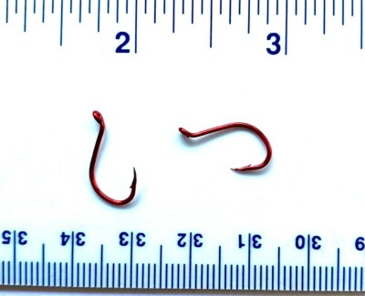100 Matzuo 113060 Red Chrome Octopus Fish Fishing Hooks size 6 - 100 hooks