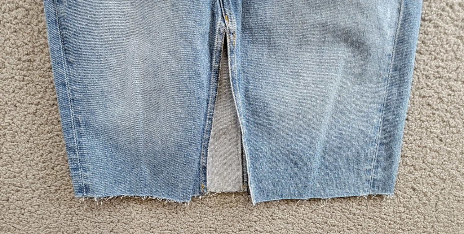 Joe's Jeans The Joplin Denim Skirt Women's 24 Bad Habit Faded Button Zip Closure - Picture 4 of 16