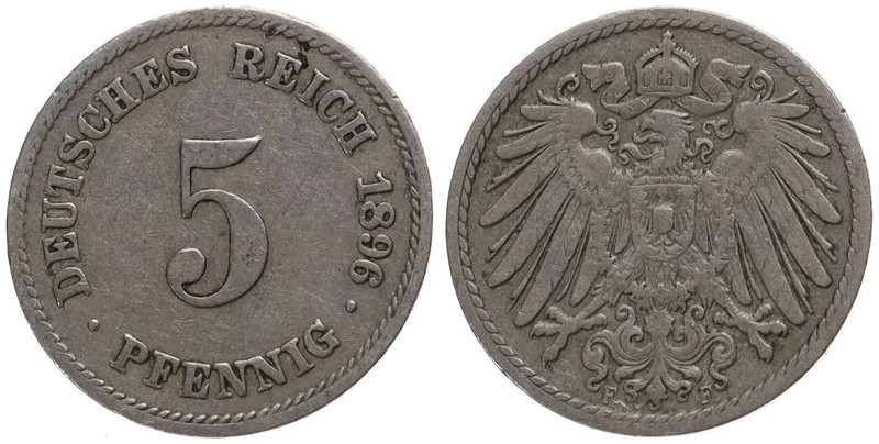 Deutschland - 5 Pfennig Deutsches Reich - 1875-1916 Verschiedene JahrgÃ¤Nge