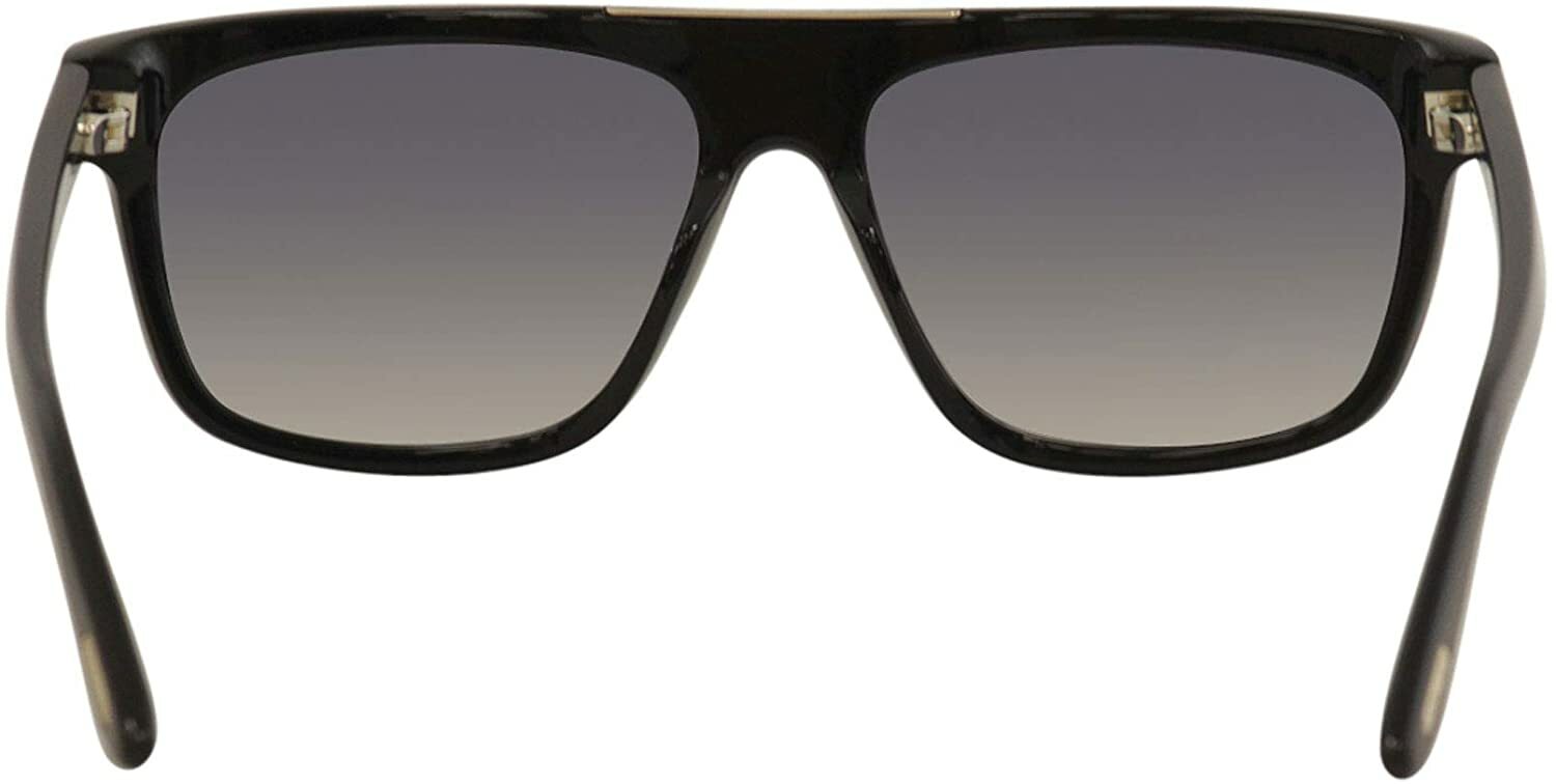 Pre-owned Tom Ford Tf 628 Ft0628 Cecilio-02 Shiny Black Smoke Gradient 01b Sunglasses In Gray