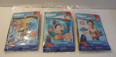 Finding Dory Pool Inflatable Lot Beach Ball 3D Swim Ring Arm Swimmies Child Nemo