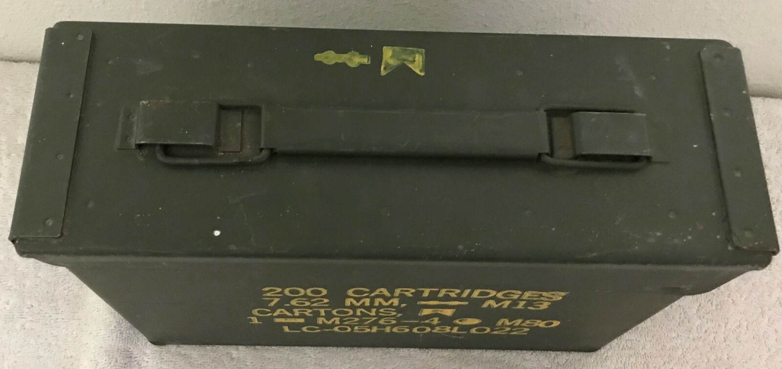 Military Ammo Can Empty 1 M276-4 M80 7.62 MM  M13 05 M19A1 S.C.F Used 10 1/4