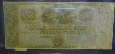 1800's $50 Dollar Obsolete Remainder Bank Note Sussex Bank of New Jersey (01)