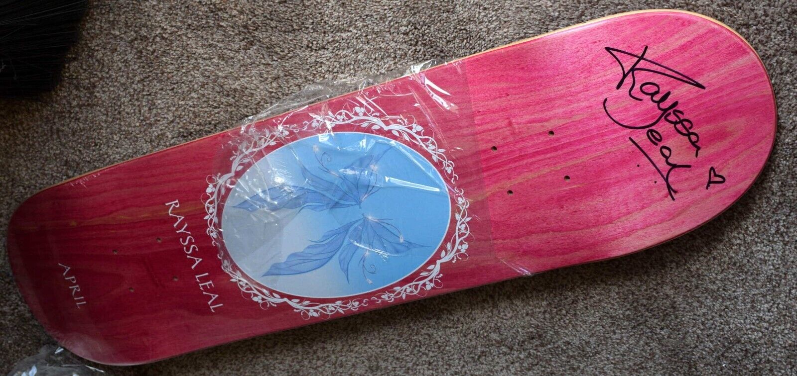Rayssa Leal Signed April 8.0 Skateboard Deck - PSA COA - 1st Rayssa Leal Signed April 8.0 Skateboard Deck - PSA COA - 1st