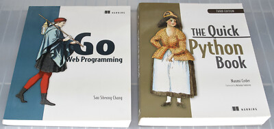 Go Web Programming & The Quick Python Book - Manning - Programming book lot